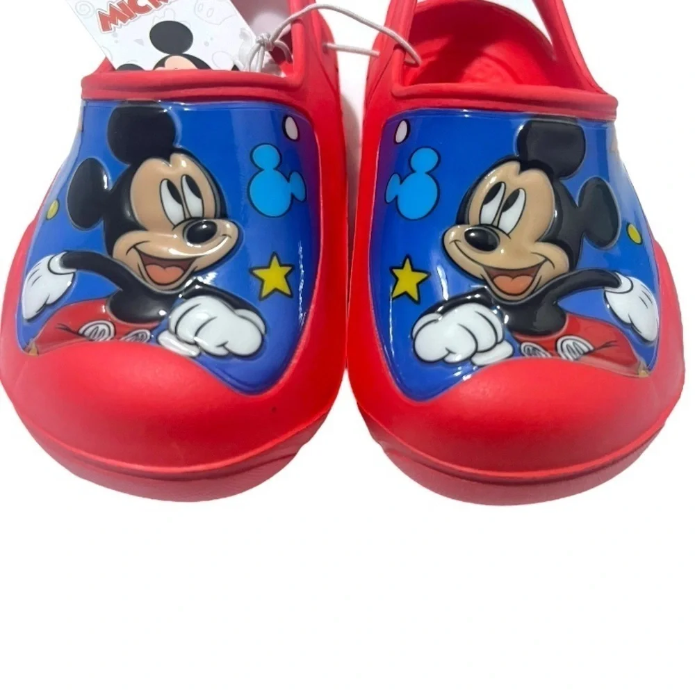 NWT Josmo Boys Clog Water Slides - Mickey Mouse Summer Sandal Kids Pool Shoes